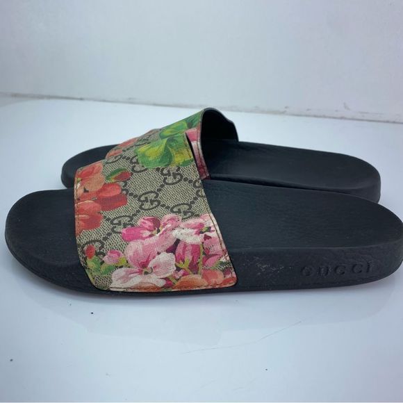 Gucci GG Blooms Supreme Floral Slide Sandals Size 36 - Picture 3 of 6